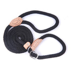Dog Leash Integrated Training Collar Hemp Rope