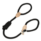 Dog Leash Integrated Training Collar Hemp Rope