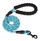 Dog Leash Reflective Nylon Double Rope Padded Handle