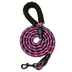 Dog Leash Reflective Nylon Double Rope Padded Handle