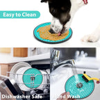 Dog Lick Mat Slow-Feed Textured Pet-Safe Dishwasher-Safe