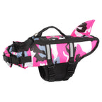 Dog Life Jacket Shark Pattern Ergonomic Adjustable Fit