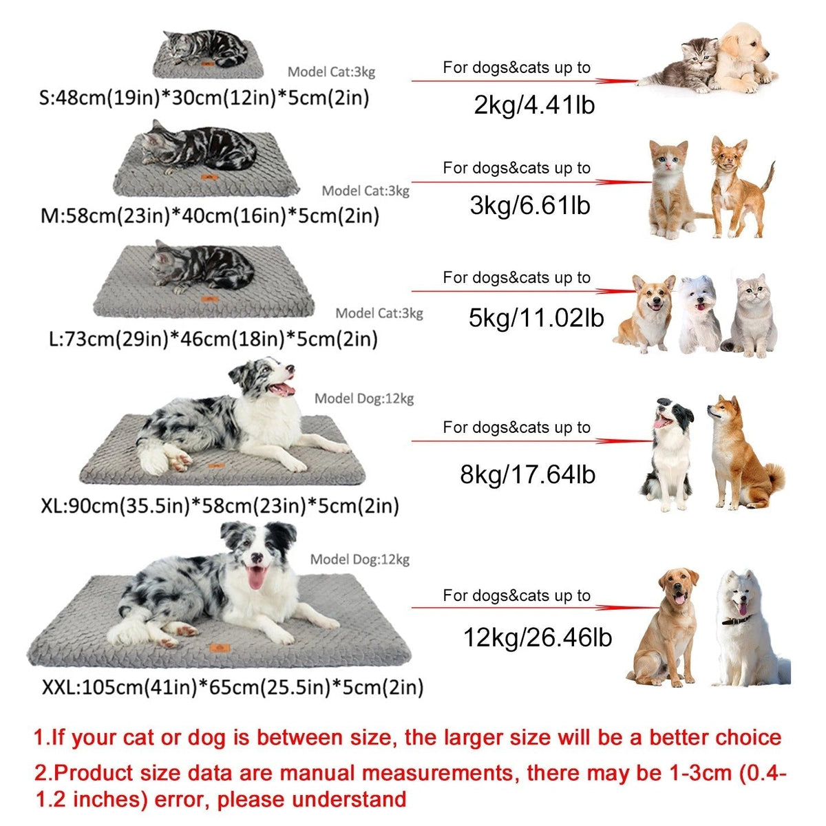 Dog Mat Orthopedic Support & Machine Washable