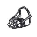 Dog Muzzle Breathable Basket Reflective Strips Adjustable Strap