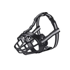 Dog Muzzle Breathable Basket Reflective Strips Adjustable Strap