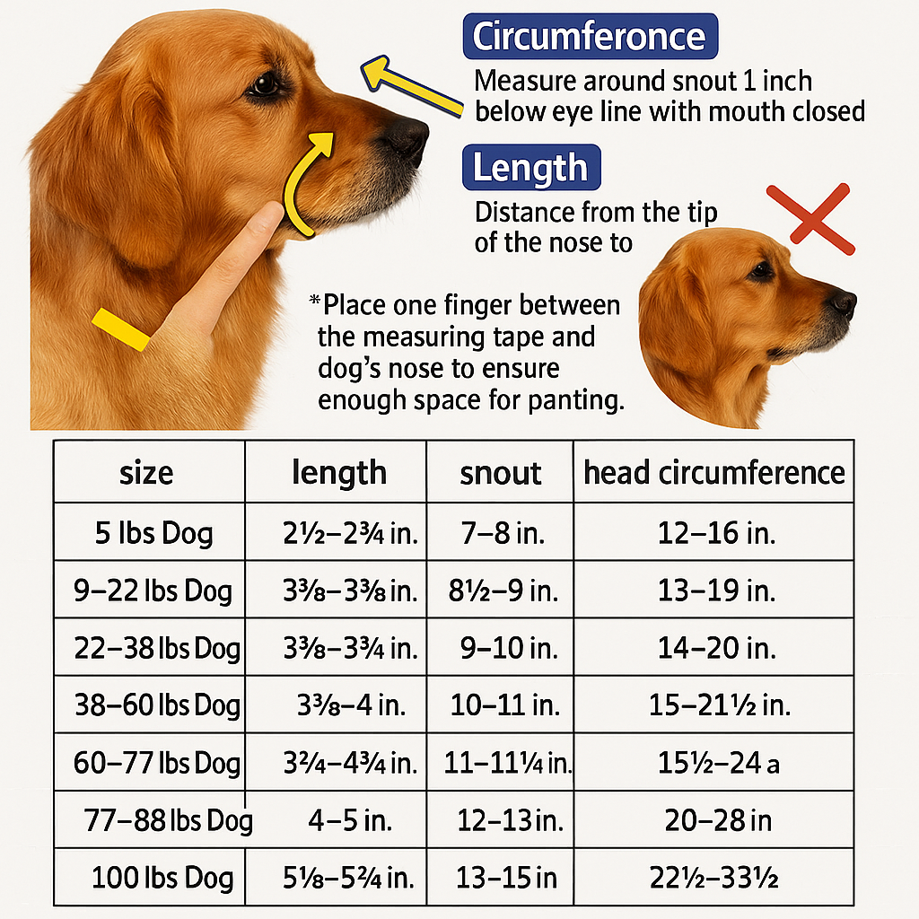 Dog Muzzle Breathable Basket Reflective Strips Adjustable Strap