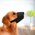 Dog Muzzle Breathable Nylon Adjustable Fit Quick-Release Buckle