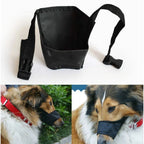 Dog Muzzle Breathable Nylon Adjustable Fit Quick-Release Buckle