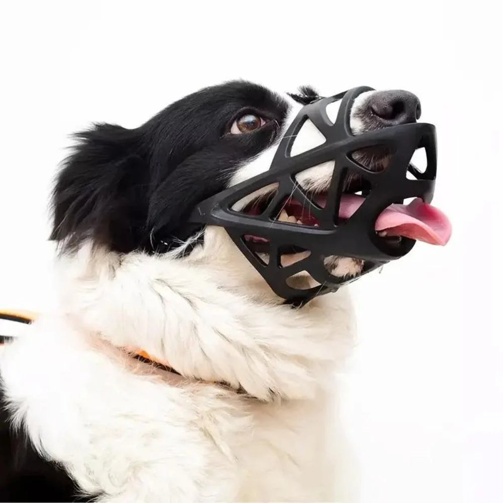 Dog Muzzle Breathable Soft Fabric Adjustable Fit