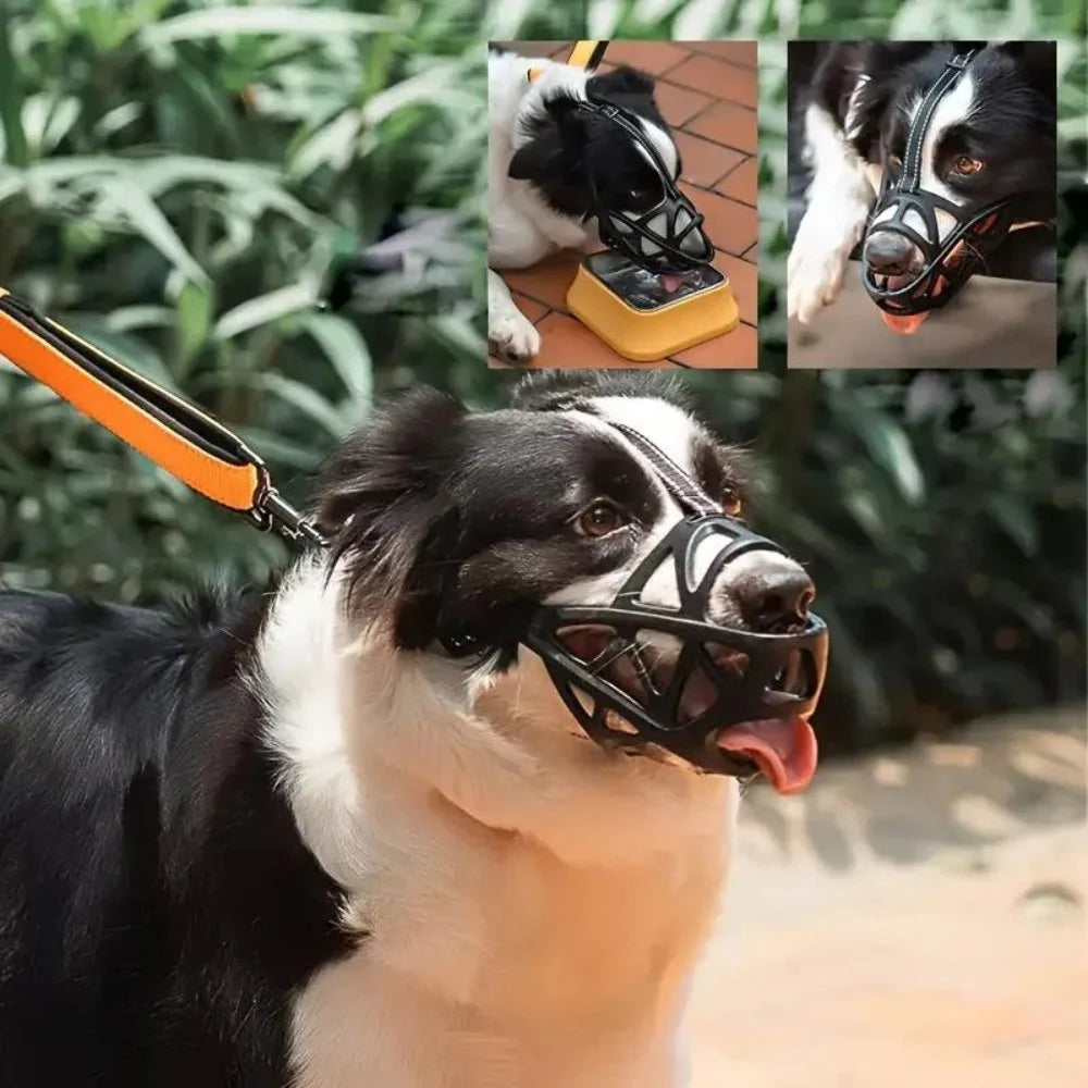 Dog Muzzle Breathable Soft Mesh Adjustable Fit