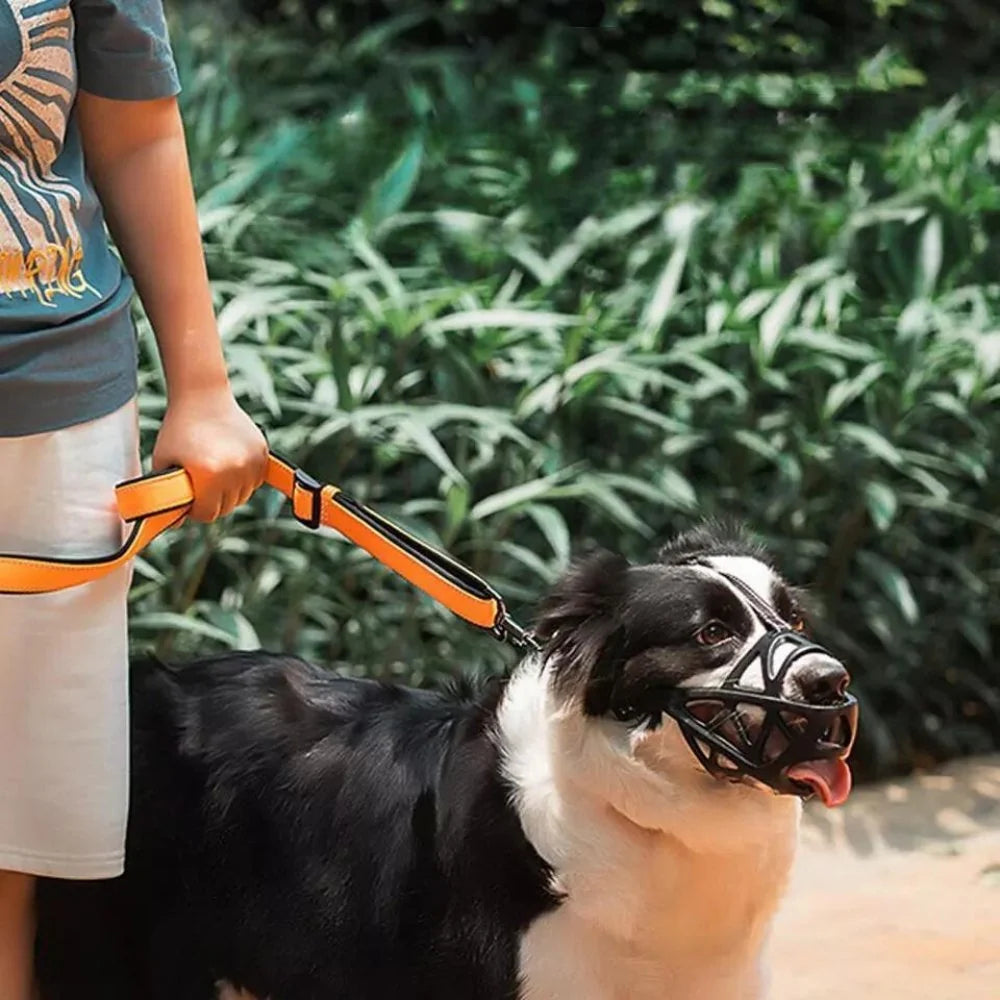 Dog Muzzle Breathable Soft Mesh Adjustable Fit