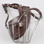 Dog Muzzle Durable Leather Humane Adjustable Fit