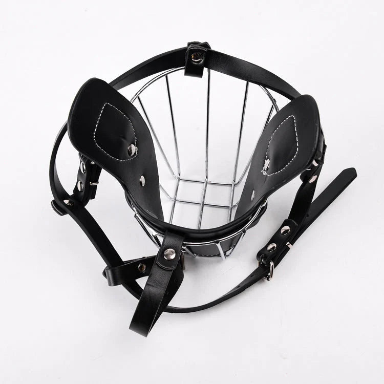 Dog Muzzle Durable Leather Humane Adjustable Fit