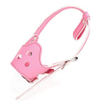 Dog Muzzle Leather Breathable Adjustable Straps