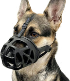 Dog Muzzle Open Basket Adjustable Straps