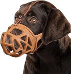 Dog Muzzle Open Basket Adjustable Straps