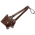 Dog Muzzle Soft Leather Breathable Vent Holes Adjustable Straps