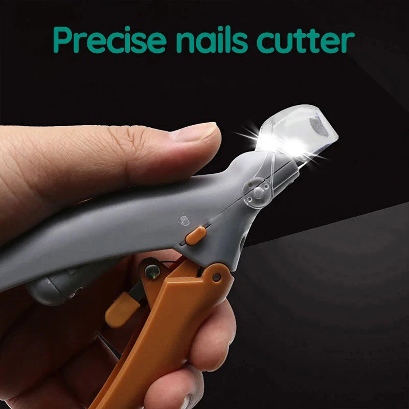 Dog Nail Clipper Integrated Safety Sensor Stainless Steel Blades