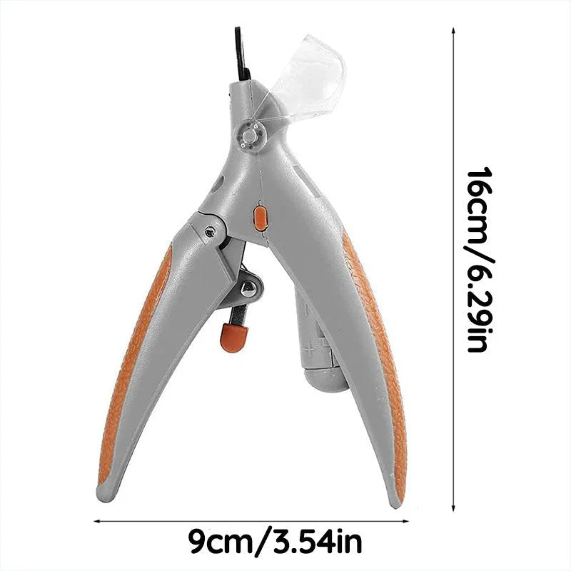 Dog Nail Clipper Integrated Safety Sensor Stainless Steel Blades