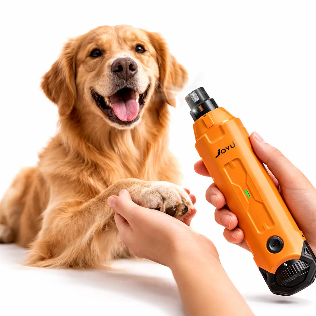 Dog Nail Grinder Whisper-Quiet Rechargeable & Cordless Dual LED