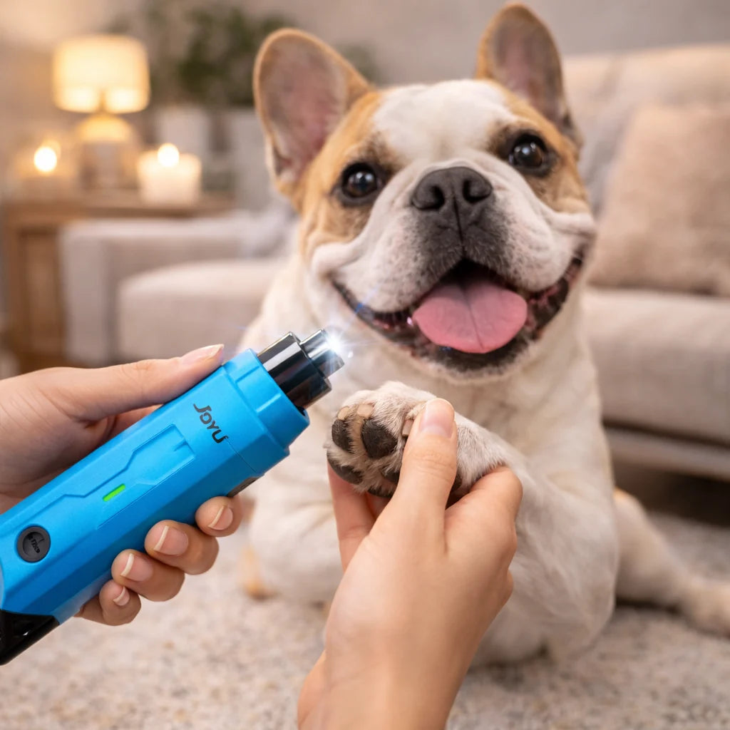 Dog Nail Grinder Whisper-Quiet Rechargeable & Cordless Dual LED