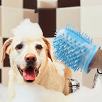 Dog Paw Cleaner & Grooming Brush Silicone Bristles Portable