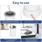 Dog Paw Cleaner Rotating Food Grade Silicone Bristles Rechargeable