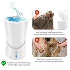 Dog Paw Cleaner Rotating Food Grade Silicone Bristles Rechargeable