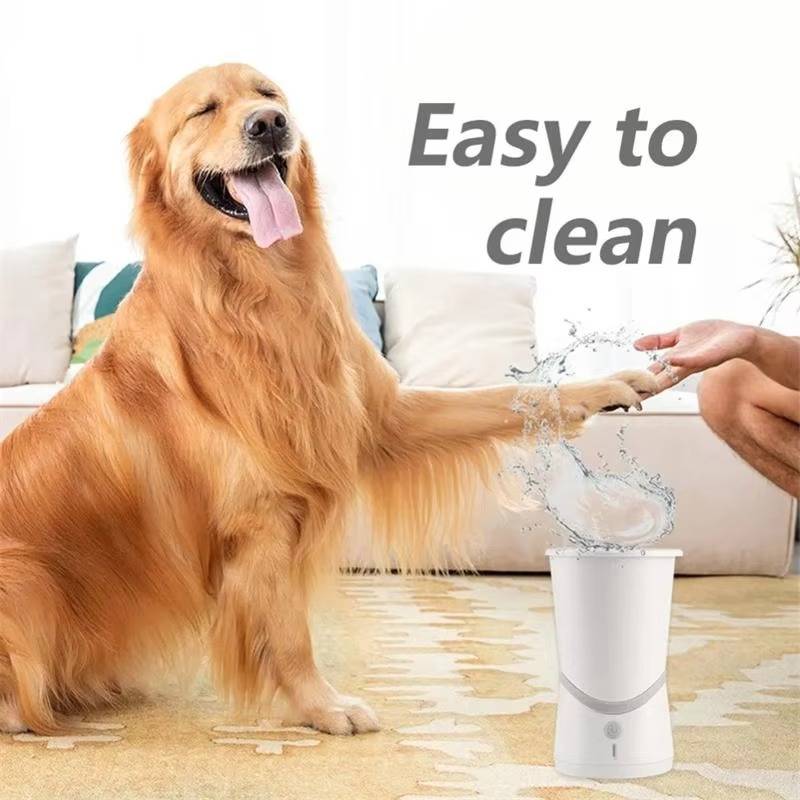 Dog Paw Cleaner Rotating Food Grade Silicone Bristles Rechargeable
