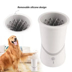 Dog Paw Cleaner Rotating Food Grade Silicone Bristles Rechargeable
