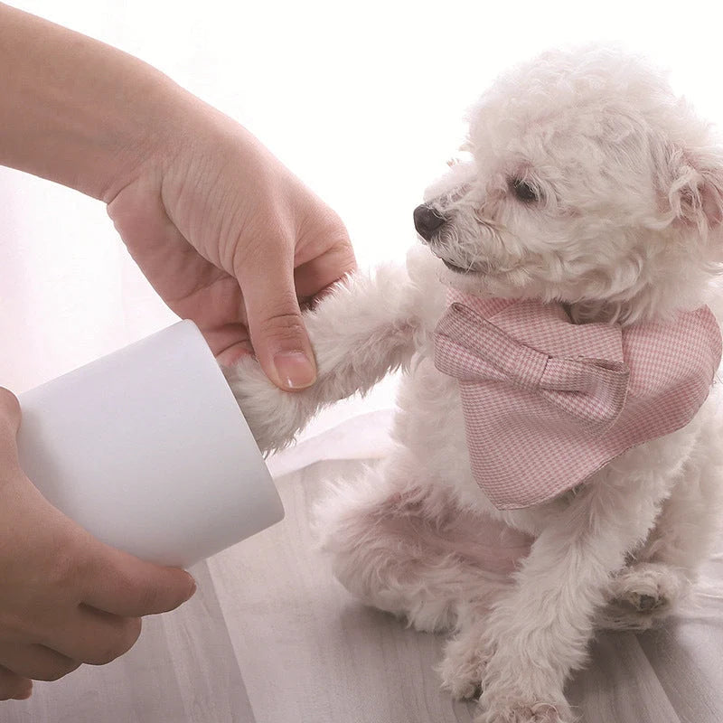 Dog Paw Washer Gentle Silicone Bristles Twist Clean