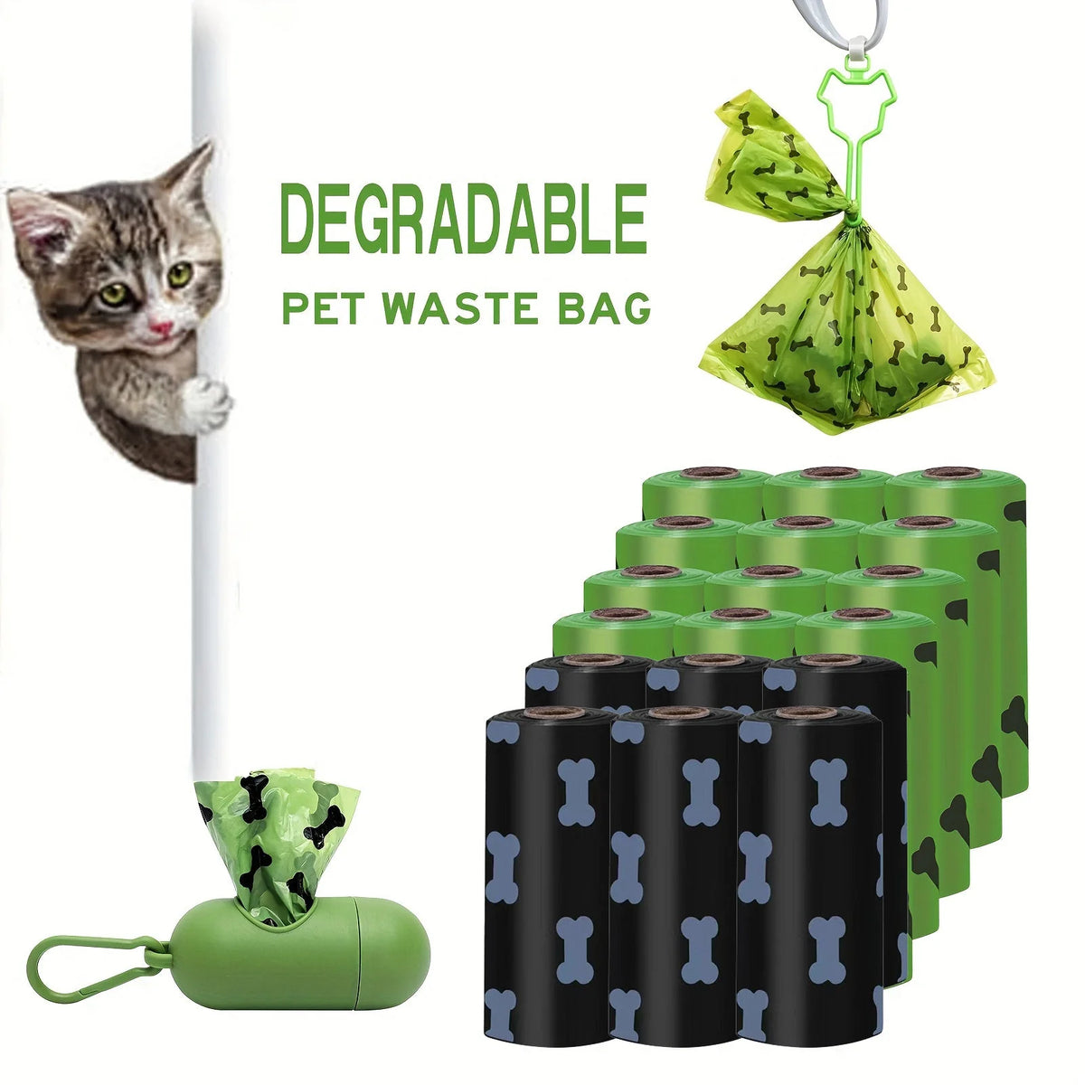 Dog Poop Bags Biodegradable & Leak-Proof 300 Bags