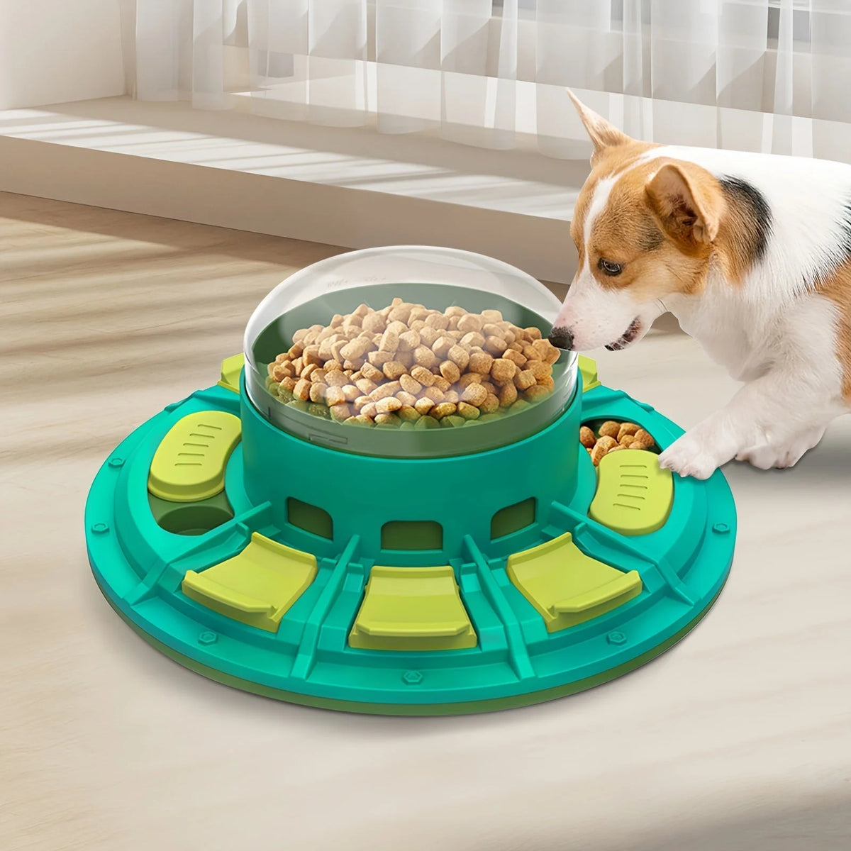 Dog Puzzle Feeder Treat-Dispensing & Slow-Feeder