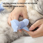 Dog Rain Boots Silicone Waterproof Anti-Slip Tape Closure