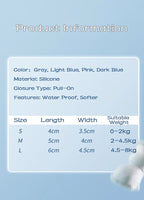 Dog Rain Boots Silicone Waterproof Anti-Slip Tape Closure