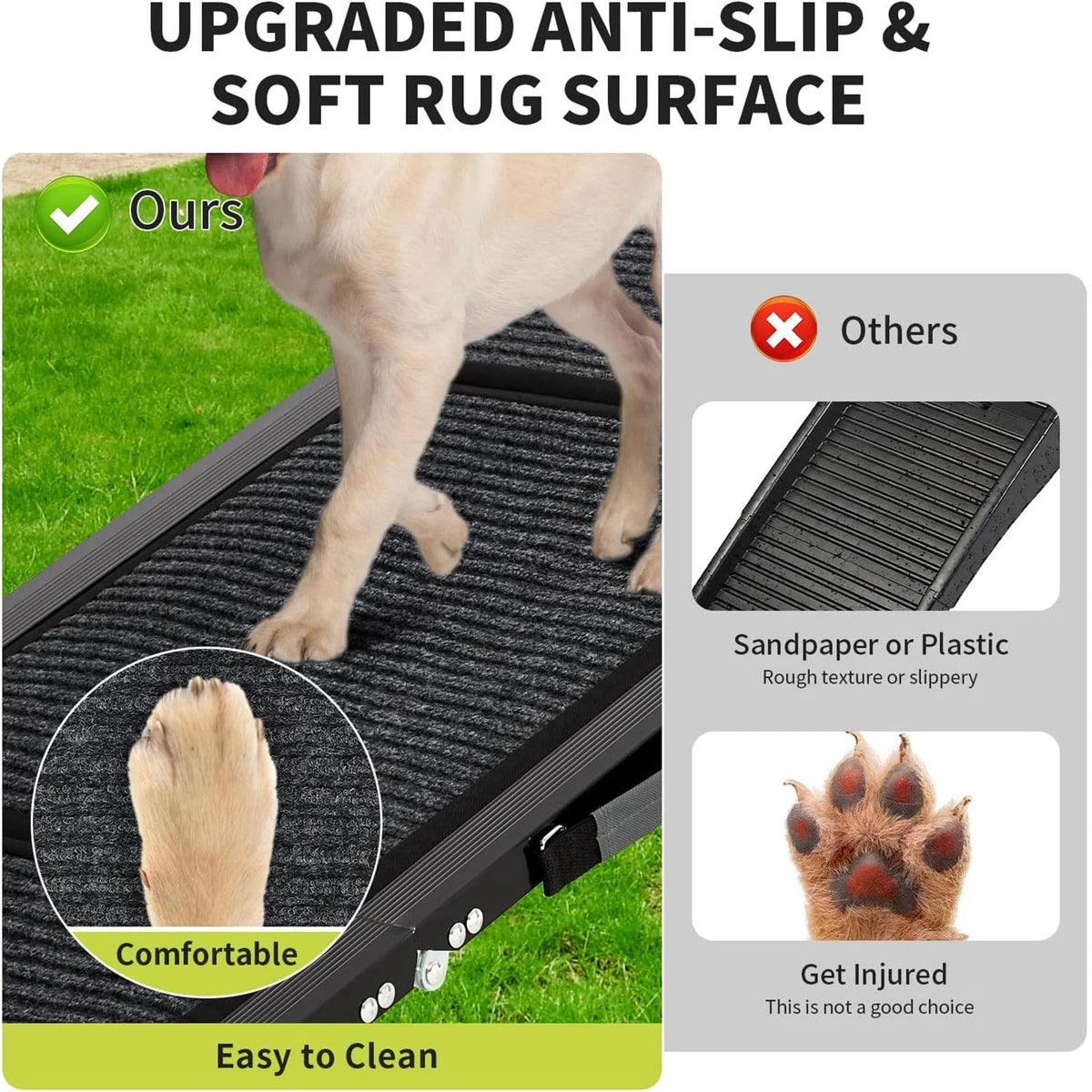 Dog Ramp Extra-Wide Non-Slip Aluminum