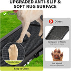 Dog Ramp Quad-Fold Aluminum Anti-Slip Stabilizing Latch