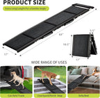 Dog Ramp Quad-Fold Aluminum Anti-Slip Stabilizing Latch