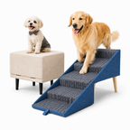 Dog Ramp & Stairs Foldable Non-Slip Wood 110 Lb Capacity