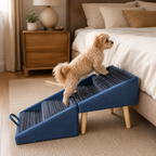 Dog Ramp & Stairs Foldable Non-Slip Wood 110 Lb Capacity