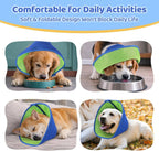 Dog Recovery Collar Breathable Mesh Adjustable Fit Machine Washable