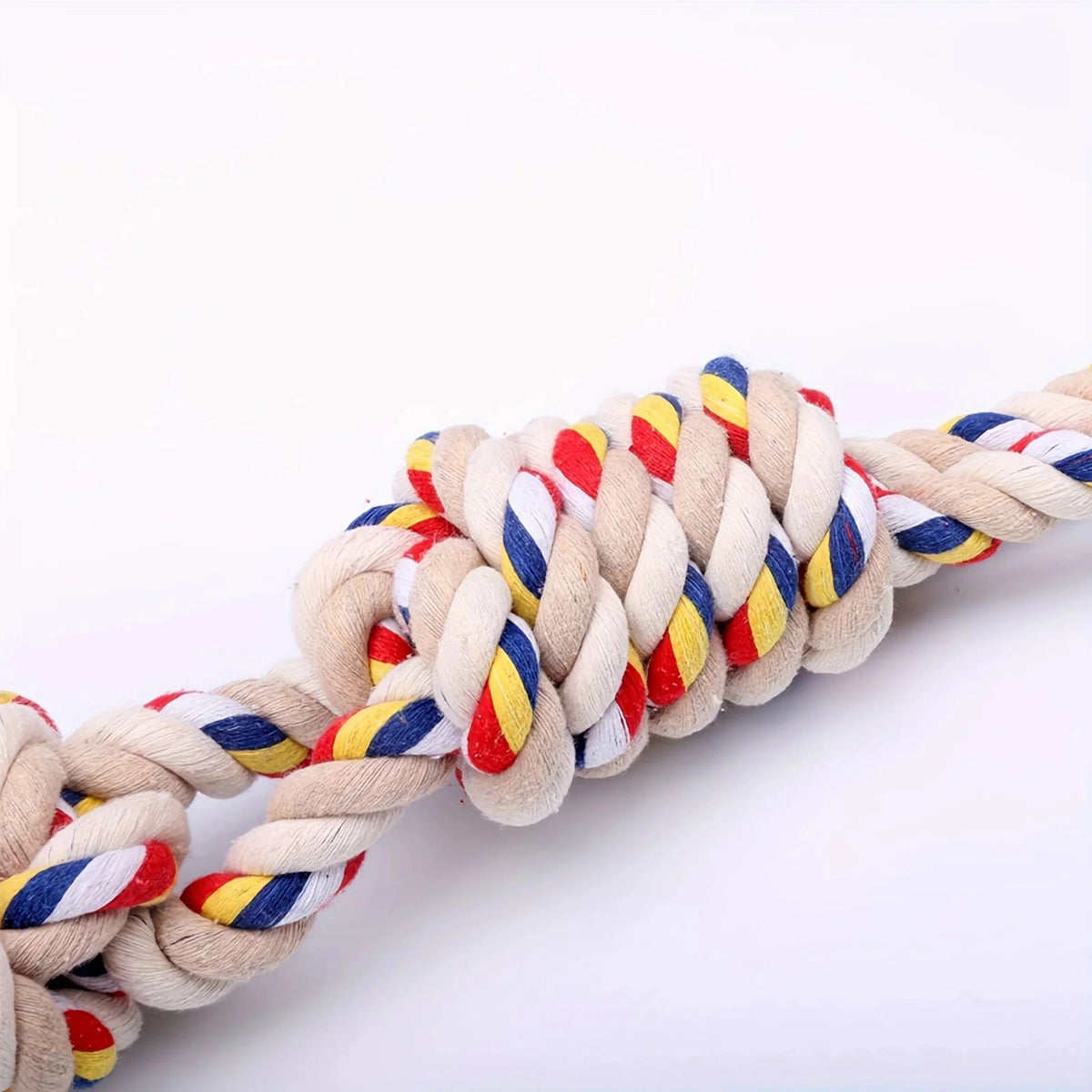 Dog Rope Toy Natural Cotton Tug & Dental Cleaning