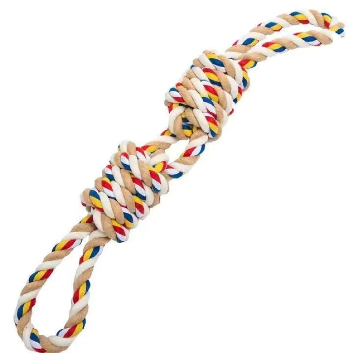 Dog Rope Toy Natural Cotton Tug & Dental Cleaning
