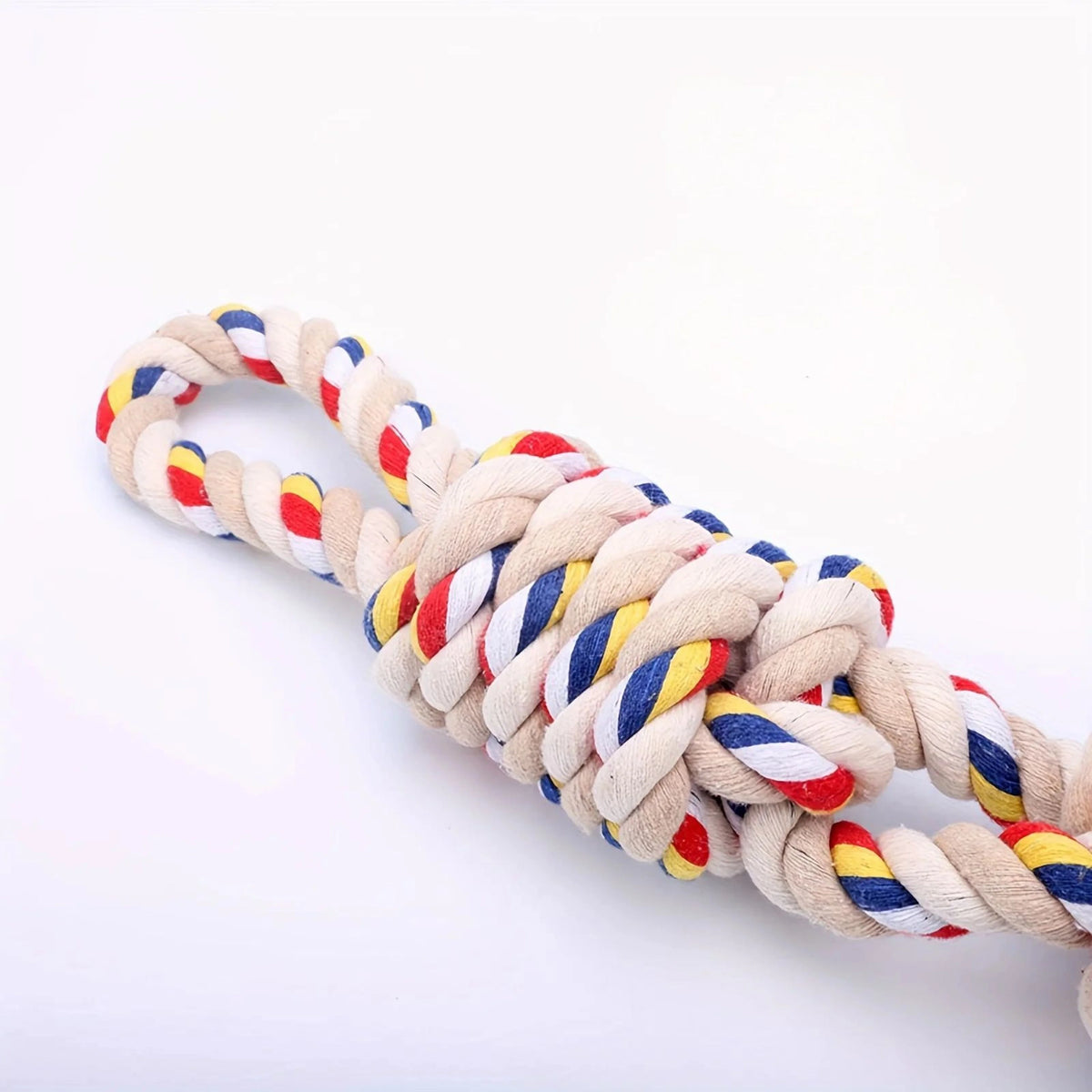 Dog Rope Toy Natural Cotton Tug & Dental Cleaning