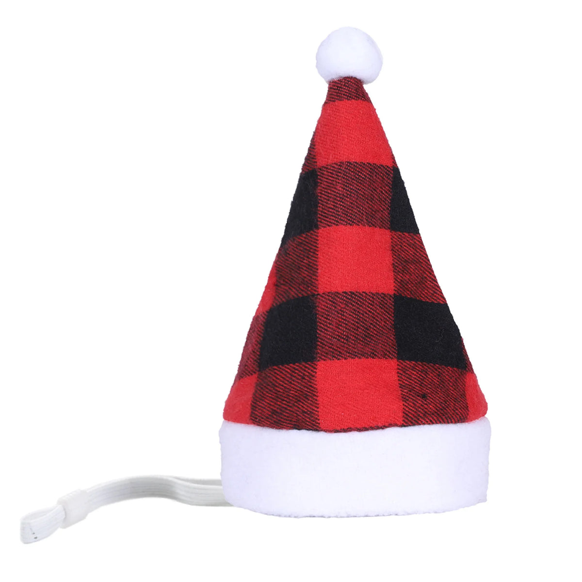 Dog Santa Hat Plush Soft Lining Adjustable Strap