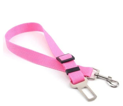 Dog Seatbelt Leash Adjustable Clip & Harness Attachment