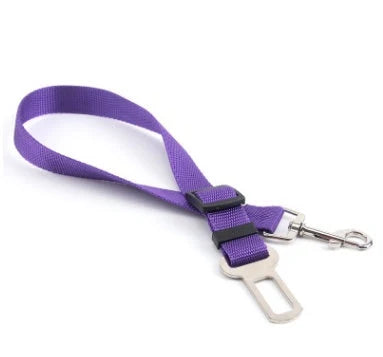 Dog Seatbelt Leash Adjustable Clip & Harness Attachment