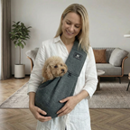 Dog Shoulder Backpack Breathable Fabric Ergonomic Strap