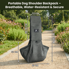 Dog Shoulder Backpack Breathable Fabric Ergonomic Strap