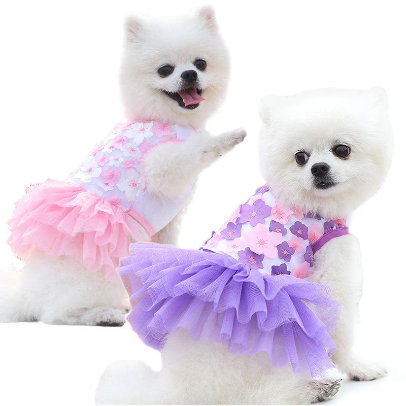 Dog Skirt Cotton Princess Style Comfortable Fit